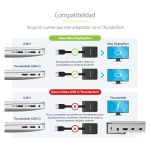 StarTech.com Adaptador Convertidor Compacto USB-C a Mini DisplayPort, compatible con Thunderbolt 3, 8K 60Hz y llavero integrado. SKU: CDP2MDPFC