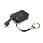 Adaptador StarTech.com portátil USB-C a VGA con llavero de conexión rápida, SKU CDP2VGAFC
