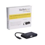 Adaptador multifunción StarTech.com USB-C a VGA, Power Delivery y puerto USB-A, SKU CDP2VGAUACP