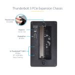 Caja de Expansión Thunderbolt 3 a PCI Express de StarTech.com con dos ranuras PCIe, SKU 2TBT3-PCIE-ENCLOSURE, carcasa compatible con 8/4K por TB3/DP 1.4, no compatible con GPUs.