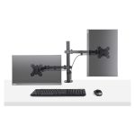 StarTech.com Brazo Soporte Ajustable para Monitor con Bandeja VESA, soporta hasta 4.5kg para portátil y 8kg para una pantalla de hasta 32 pulgadas, negro, SKU A2-LAPTOP-DESK-MOUNT