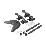 Imagen del StarTech.com Base de Soporte Ajustable VESA para 4 Monitores de hasta 27 Pulgadas, modelo ARMBARQUAD, mostrando su capacidad para sostener varios monitores