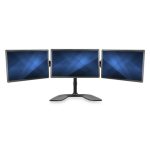 StarTech.com Brazo de Soporte VESA articulado para 3 monitores de hasta 27 pulgadas, ideal para estaciones de trabajo y multitarea. SKU ARMBARTRIO2