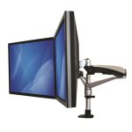 StarTech.com soporte para dos monitores apilables con brazos móviles, modelo ARMDUAL30