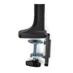 Brazo de soporte articulado StarTech.com para monitor de escritorio en color negro con diseño robusto y duradero, SKU ARMPIVOTHDB