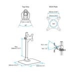 Soporte de sobremesa ajustable para monitor StarTech, SKU ARMPIVSTND
