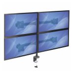 StarTech.com brazo de escritorio para 4 monitores de hasta 27 pulgadas, montaje VESA, ajustable en altura, SKU ARMQUAD