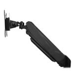 Imagen del soporte para dos monitores StarTech.com, modelo ARMSLIMDUO, con hub USB de 2 puertos y pass-through de audio.