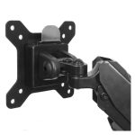 Imagen del soporte para dos monitores StarTech.com, modelo ARMSLIMDUO, con hub USB de 2 puertos y pass-through de audio.