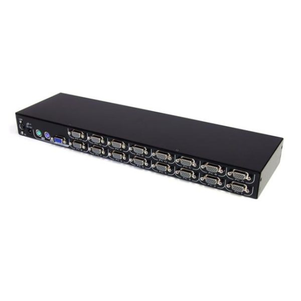 StarTech.com 16-Port Multi-Platform USB & PS/2 KVM Switch Module for 1U Cabinet, model CAB1631HD, suitable for managing multiple computers through a single console.