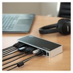 StarTech.com Replicador de Puertos USB 3.0, docking station para portátil con salida de vídeo HDMI y DVI/VGA, hub con 6 puertos USB 3.1 Gen 1, GbE y audio. SKU DK30ADD.