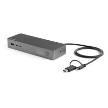 StarTech Docking Station Universal DK30C2DPEPUE para portátil. Compatible con USB-C/-A, incluye 2x HDMI, DisplayPort 4K, Power Delivery 100W, Mac, Windows, Chrome OS, hub con 4 puertos USB y Ethernet.