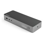 StarTech Docking Station Universal DK30C2DPEPUE para portátil. Compatible con USB-C/-A, incluye 2x HDMI, DisplayPort 4K, Power Delivery 100W, Mac, Windows, Chrome OS, hub con 4 puertos USB y Ethernet.
