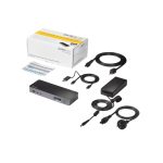 Estación de acoplamiento universal StarTech.com para portátil, replicador de puertos híbrido USB-C/-A, con 2x HDMI y DisplayPort 4K, Power Delivery 60W, compatible con Mac, Windows y Chrome OS, hub de 4 puertos USB 5Gbps y Ethernet. SKU: DK30C2DPPDUE