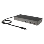 Estación de acoplamiento USB-C StarTech.com DK31C2DHSPDUE para 3 monitores 4K, con 100W de entrega de alimentación y 6 puertos USB.