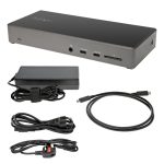 Estación de acoplamiento USB-C StarTech.com DK31C2DHSPDUE para 3 monitores 4K, con 100W de entrega de alimentación y 6 puertos USB.