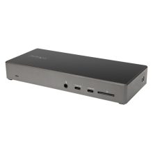 Estación de acoplamiento USB-C StarTech.com DK31C2DHSPDUE para 3 monitores 4K, con 100W de entrega de alimentación y 6 puertos USB.