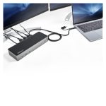 StarTech.com Docking Station USB-C y USB-A 10Gb, compatible con tres monitores 4K 60Hz, PD 85W, replicador de puertos con 6 puertos USB, audio y red Gigabit, modelo DK31C3HDPDUE