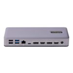 Estación de acoplamiento StarTech.com USB-C 4K30 triple / 4K60 doble con modo Alt DP/DP/HDMI, hub USB de 7 puertos, Power Delivery 3.0, Gigabit Ethernet, Audio y K-Slots, SKU DK31C3MNCRUE.