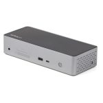 StarTech.com Mini Docking Station USB-C, replicador de puertos para 4 monitores DisplayPort y HDMI 4K 60Hz, con PD de 100W, 3x USB-A, 1x USB-C, red Ethernet, audio, SKU DK31C4DPPDUE