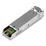 Paquete de 10 módulos SFP StarTech compatibles con HPE J4858C, 1000BASE-SX para fibra multimodo de 1 GbE, con conector LC y alcance de 550 metros. SKU: J4858C10PKST