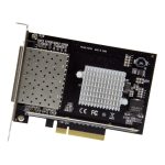StarTech.com Tarjeta de Red SFP+ 10G con 4 Puertos, Adaptador Intel XL710, PCIe, SKU PEX10GSFP4I