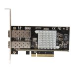 StarTech.com tarjeta PCI Express de red de fibra de 10GB con 2 puertos de SFP+ abiertos, SKU: PEX20000SFPI. Ideal para alta velocidad de red y transmisión de datos.