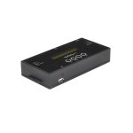 Imagen del clonador y borrador autónomo StarTech.com para discos duros y SSD SATA, incluye pantalla LCD y cumple con TAA. SKU: SATSASDUPE11.