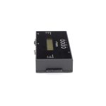 Imagen del clonador y borrador autónomo StarTech.com para discos duros y SSD SATA, incluye pantalla LCD y cumple con TAA. SKU: SATSASDUPE11.