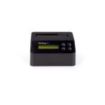 StarTech.com Borrador Autónomo USB 3.0 a SATA III de 1 Bahía para Disco Duro o SSD con 9 Modos de Borrado, Pantalla LCD, Puerto DB-9 de Impresora (SKU: SDOCK1EU3P2)
