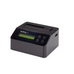 StarTech.com Borrador Autónomo USB 3.0 a SATA III de 1 Bahía para Disco Duro o SSD con 9 Modos de Borrado, Pantalla LCD, Puerto DB-9 de Impresora (SKU: SDOCK1EU3P2)