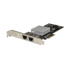 Imagen del producto StarTech.com Tarjeta PCIe de Red de 2 Puertos 10G (SKU: ST10GPEXNDPI), compatible con 10GBASE-T & NBASE-T, con soporte de velocidades 10/5/2,5/1GbE
