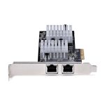 StarTech.com Tarjeta PCI Express Adaptadora de Red Ethernet de 2 Puertos RJ45 con soporte para tramas jumbo y 10GBASE-T SKU ST10GSPEXNDP2