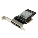 StarTech.com tarjeta de red PCI Express Ethernet Gigabit con 4 puertos RJ45 y chipset Intel i350, SKU ST4000SPEXI