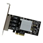 StarTech.com tarjeta de red PCI Express Ethernet Gigabit con 4 puertos RJ45 y chipset Intel i350, SKU ST4000SPEXI