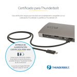 StarTech.com Docking Station Thunderbolt 4 con Power Delivery de 96W, soporte para 1 monitor de 8K o 2 monitores de 4K a 60Hz, con 3 puertos Thunderbolt 4/USB4 y 4 puertos USB-A. SKU: TB4CDOCKUE