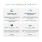 StarTech.com Docking Station Thunderbolt 4 con Power Delivery de 96W, soporte para 1 monitor de 8K o 2 monitores de 4K a 60Hz, con 3 puertos Thunderbolt 4/USB4 y 4 puertos USB-A. SKU: TB4CDOCKUE