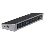 Replicador de puertos StarTech.com USB 3.0 con 2 DisplayPort, HDMI 4K, 5 USB-A, audio 3.5mm y Ethernet SKU USB3DOCKH2DP