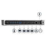 Replicador de puertos StarTech.com USB 3.0 con 2 DisplayPort, HDMI 4K, 5 USB-A, audio 3.5mm y Ethernet SKU USB3DOCKH2DP