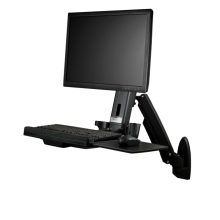 Imagen de la estación de trabajo StarTech.com para uso de pie o sentado, compatible con monitores de hasta 24 pulgadas, SKU WALLSTS1