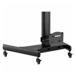 Carrito ergonómico StarTech.com para estación de trabajo móvil con soporte VESA, CPU y bandeja para teclado. SKU: WKSTNCART