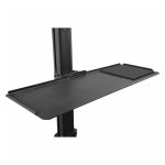 Carrito ergonómico StarTech.com para estación de trabajo móvil con soporte VESA, CPU y bandeja para teclado. SKU: WKSTNCART