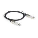 Foto del Cable de 1m Twinax SFP+ a SFP+ de StarTech.com, compatible con DAC-SFP-10G-1M de Dell EMC, de cobre y de bajo poder con transmisión pasiva de 10 Gbps - SKU DACSFP10G1M