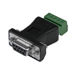 Adaptador de StarTech.com RS422 RS485 Serial DB9 a Bloque Terminal negro, SKU DB92422
