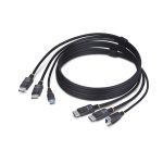 Cable KVM DisplayPort StarTech.com de doble pantalla, USB 5Gbps, 1,8m, 4K 60Hz, modelo DDU1226-KVM-CABLE
