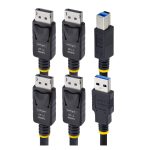 Cable KVM DisplayPort StarTech.com de doble pantalla, USB 5Gbps, 1,8m, 4K 60Hz, modelo DDU1226-KVM-CABLE