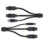 Cable KVM DisplayPort StarTech.com de doble pantalla, USB 5Gbps, 1,8m, 4K 60Hz, modelo DDU1226-KVM-CABLE