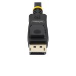StarTech.com Cable DisplayPort 1.2 de 2 metros, 4K 60Hz, con Certificación VESA y pestillos, Paquete de 10 - DISPL2M10PK