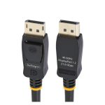 StarTech.com Cable DisplayPort 1.2 de 2 metros, 4K 60Hz, con Certificación VESA y pestillos, Paquete de 10 - DISPL2M10PK