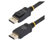 StarTech.com Cable DisplayPort 1.2 de 2 metros, 4K 60Hz, con Certificación VESA y pestillos, Paquete de 10 - DISPL2M10PK